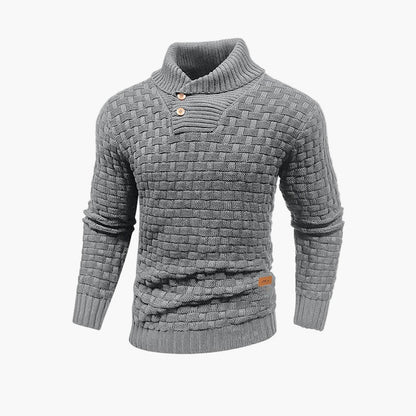 Men's Stylish Thermal Knit Pullover Sweater – Classic Fall Fashion