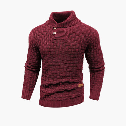 Men's Stylish Thermal Knit Pullover Sweater – Classic Fall Fashion