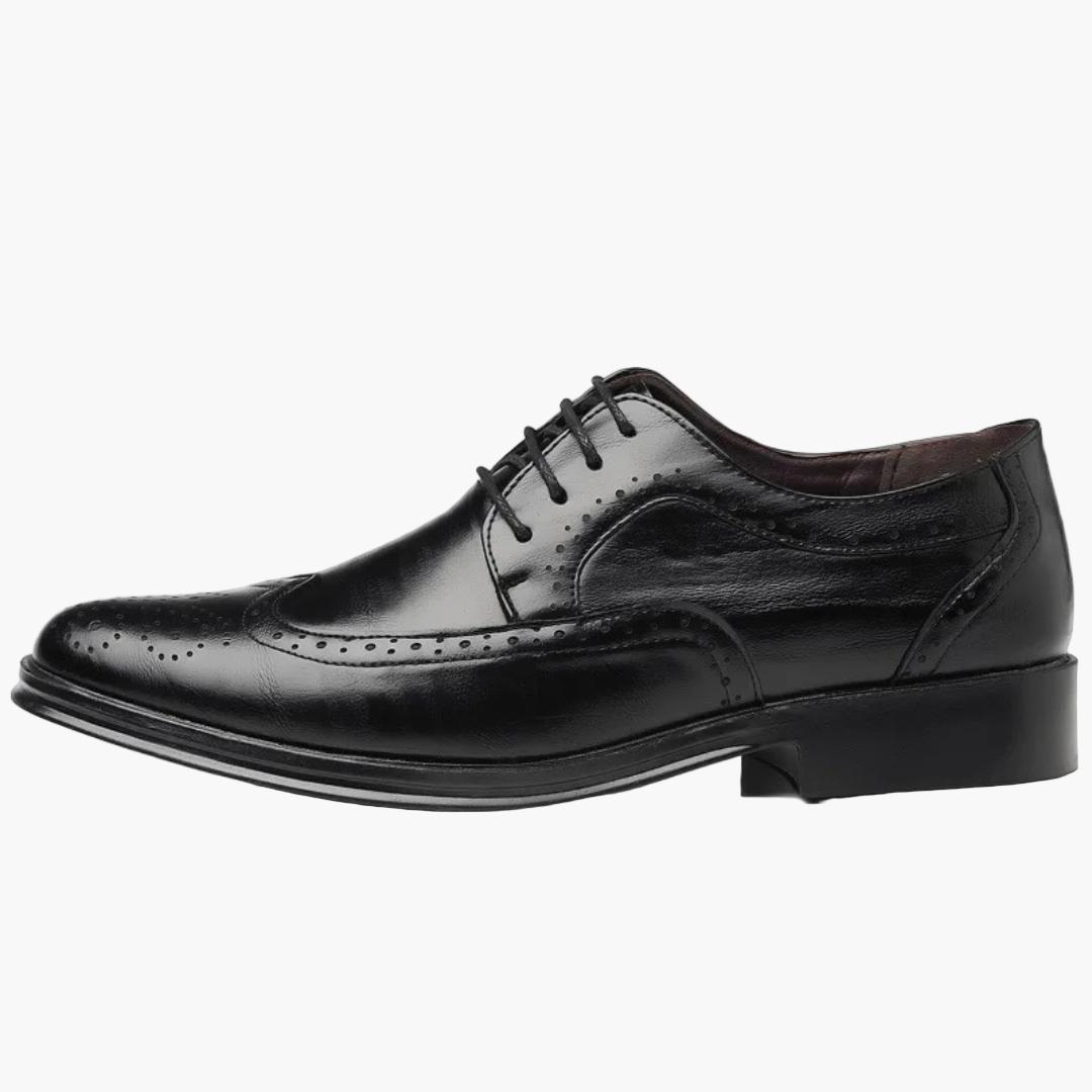 Men's Classic Oxford Brogue Dress Shoes for Formal and Business Wear