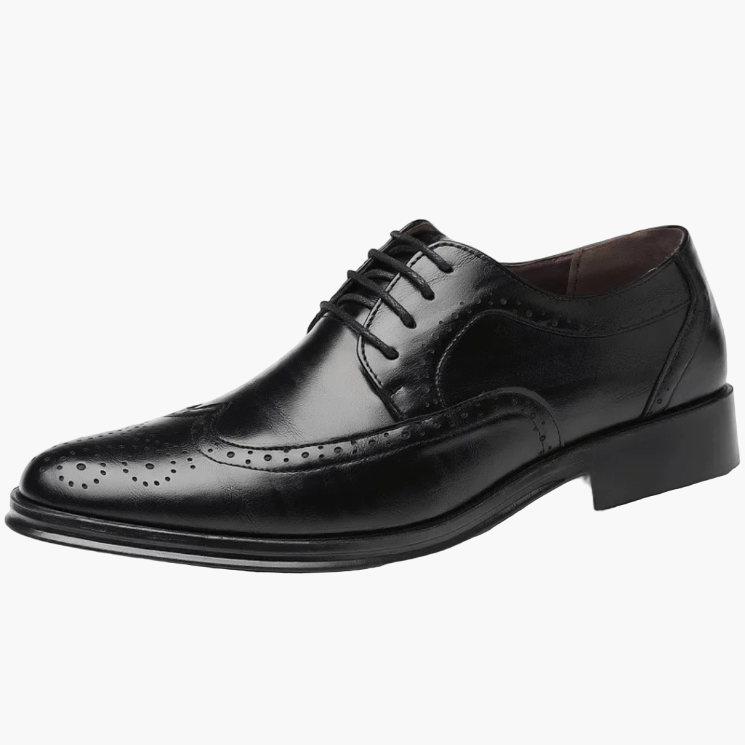 Men's Classic Oxford Brogue Dress Shoes for Formal and Business Wear