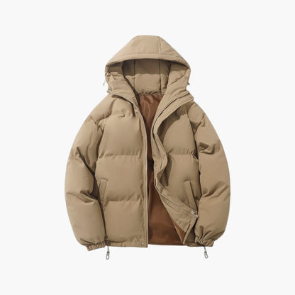 Men's Classic Winter Puffer Parka Jacket with Hood – Urban Casual Outdoor Warmth