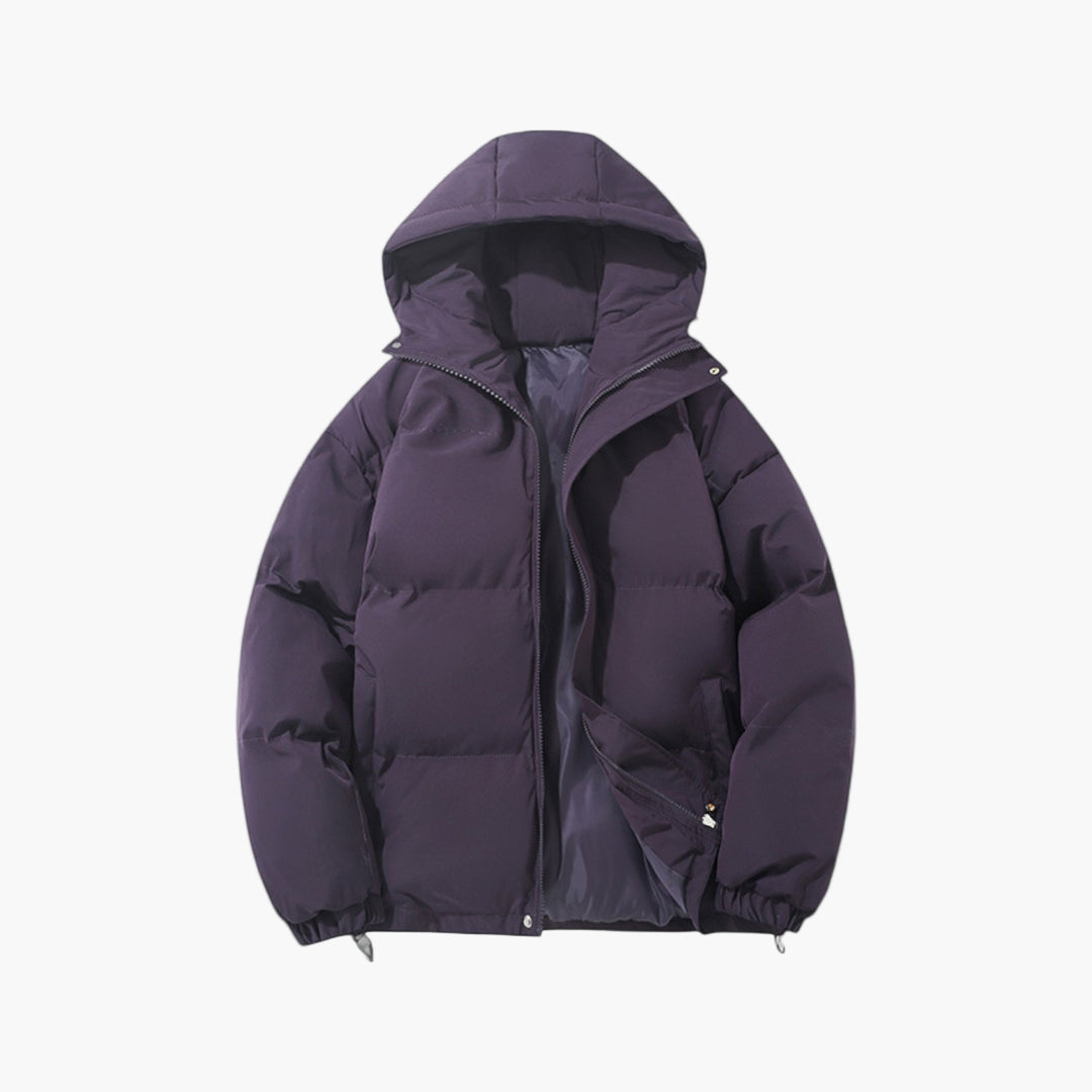 Men's Classic Winter Puffer Parka Jacket with Hood – Urban Casual Outdoor Warmth