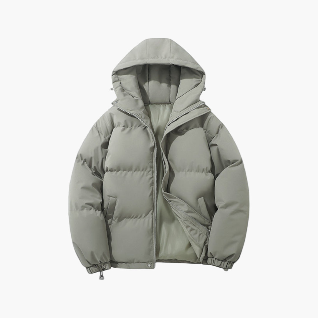 Men's Classic Winter Puffer Parka Jacket with Hood – Urban Casual Outdoor Warmth