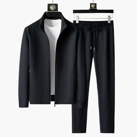 Men's Athletic Tracksuit Set – Sporty Zip-Up Jacket and Jogger Pants for Active & Casual Wear