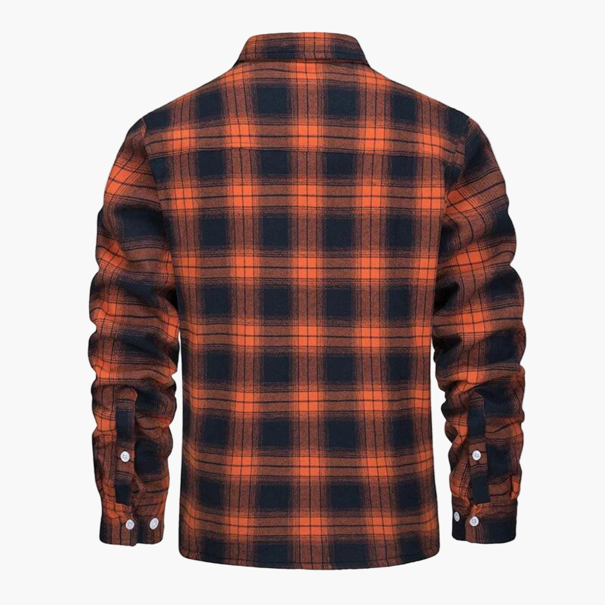 Men's Plaid Sherpa-Lined Fleece Jacket – Casual Winter Outdoor Shirt Jacket