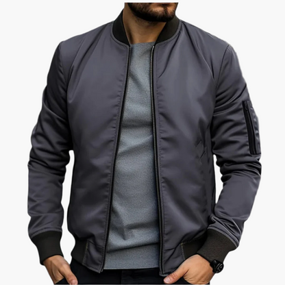 Men's Modern Lightweight Transitional Bomber Jacket – Stylish Everyday Outerwear