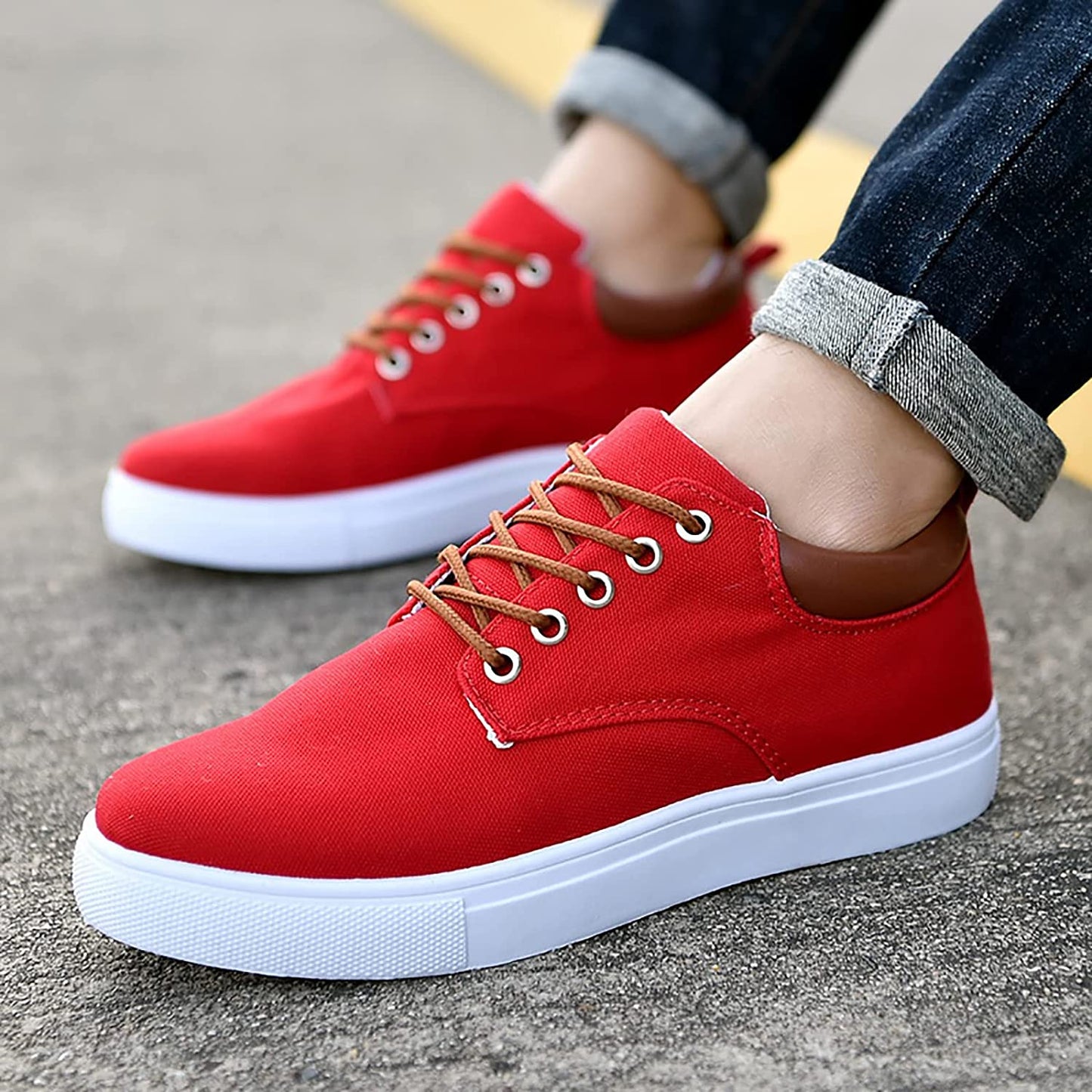 Men's Casual Canvas Sneakers – Versatile Everyday Comfort Shoes