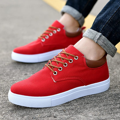 Men's Casual Canvas Sneakers – Versatile Everyday Comfort Shoes