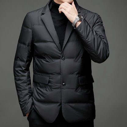 Men's Modern Padded Blazer Jacket for Formal and Casual Wear
