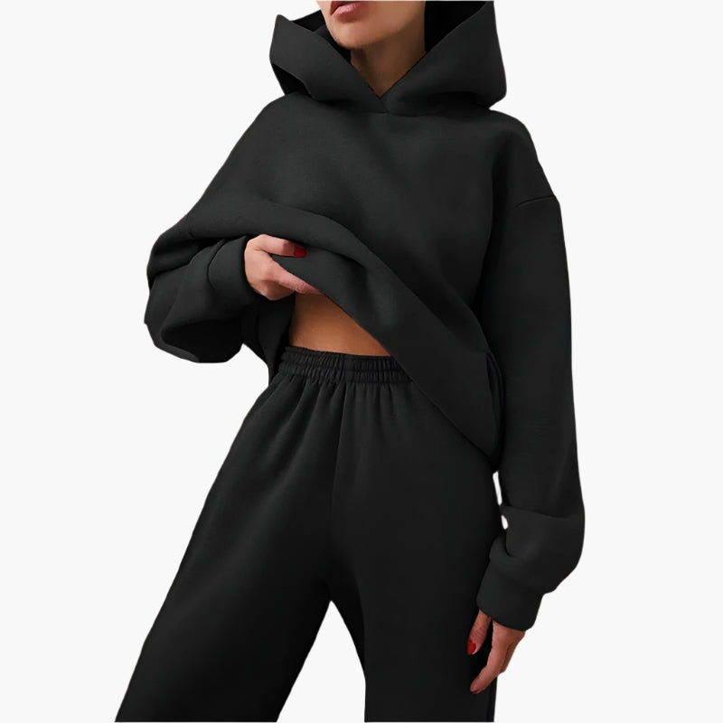 Women's Oversized Hoodie and Jogger Lounge Set – Cozy Relaxed Fit Loungewear