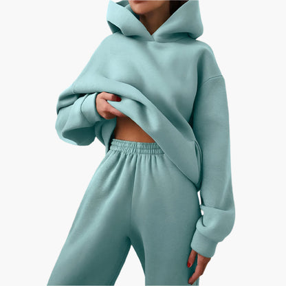 Women's Oversized Hoodie and Jogger Lounge Set – Cozy Relaxed Fit Loungewear