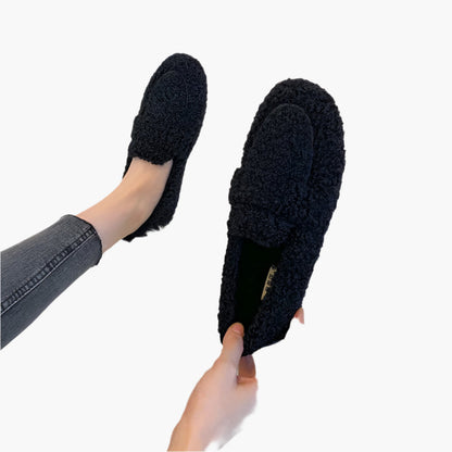 Women's Plush Indoor Loafer Slippers – Cozy Home Comfort and Non-Slip Style