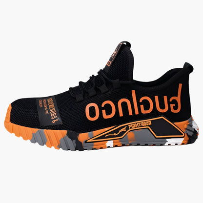 Men's Safety Work Sneakers – Lightweight Anti-Smash Steel Toe & Slip-Resistant Construction Shoes