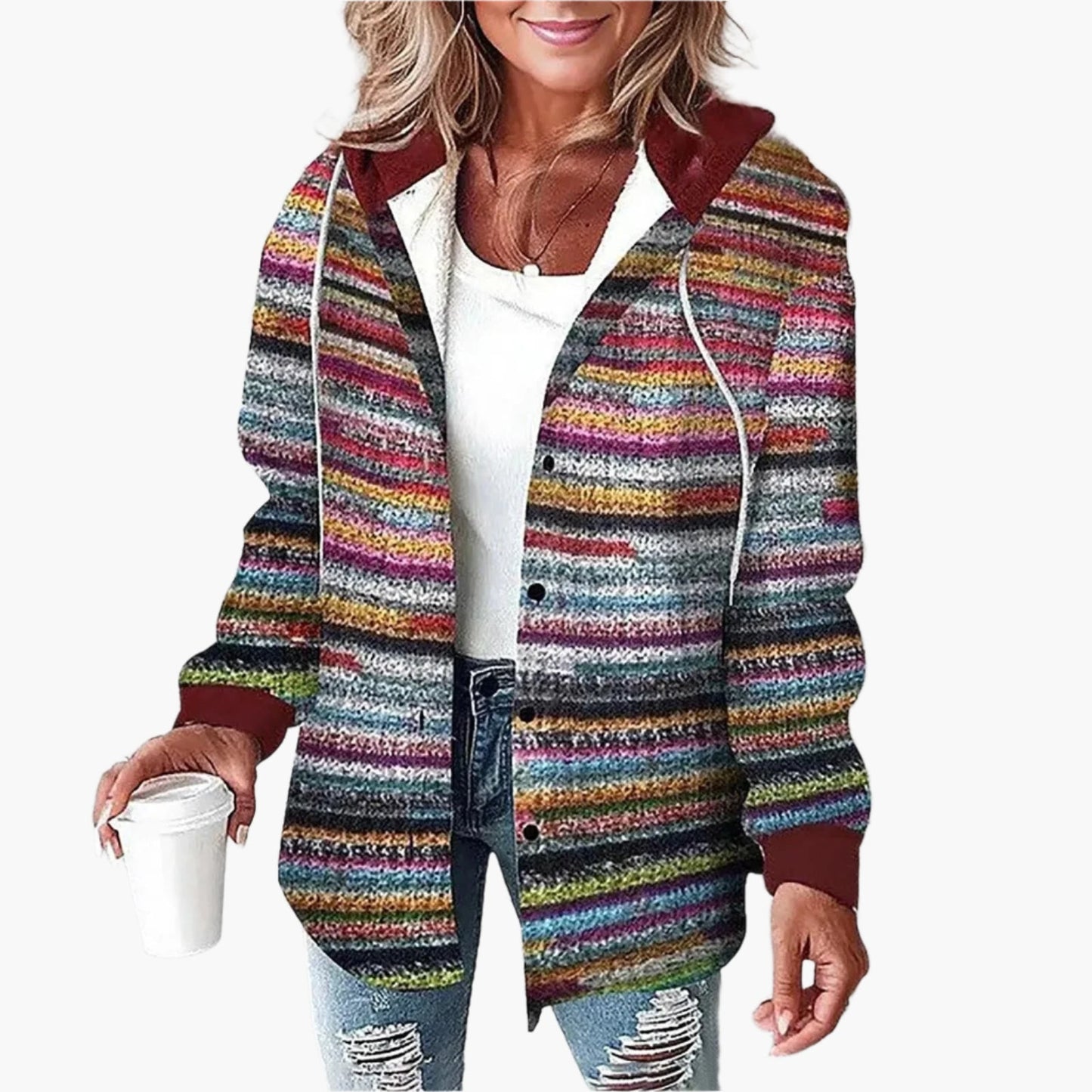 Women's Plaid Hooded Casual Jacket – Cozy Autumn Shacket for Everyday Style