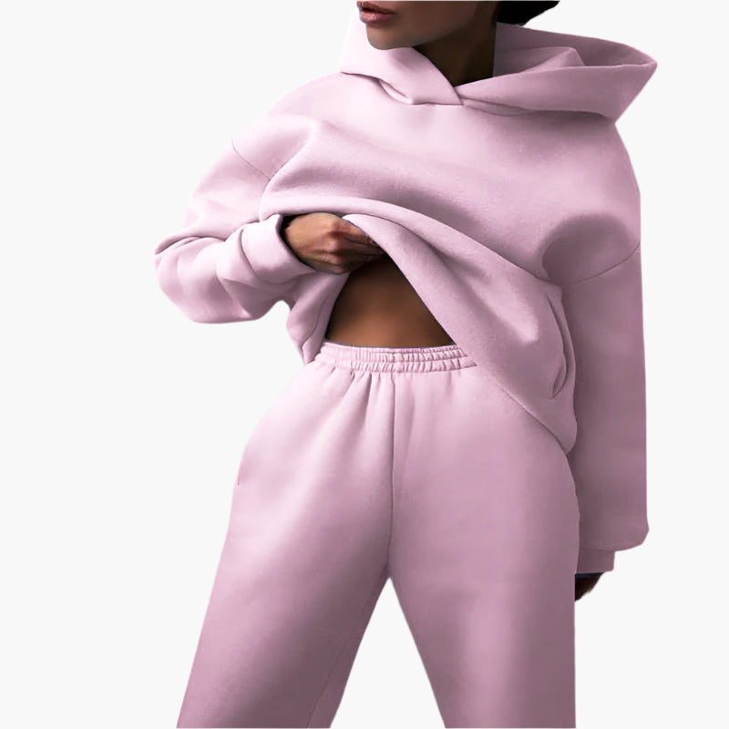 Women's Oversized Hoodie and Jogger Lounge Set – Cozy Relaxed Fit Loungewear