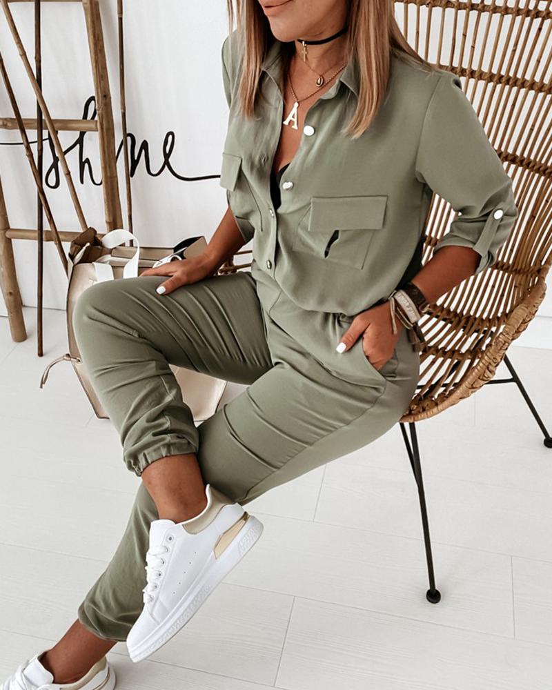 Women's Casual Utility Jumpsuit - Modern Everyday Style