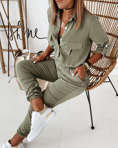Women's Casual Utility Jumpsuit - Modern Everyday Style