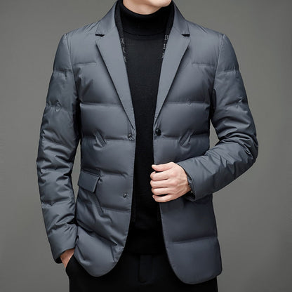 Men's Modern Padded Blazer Jacket for Formal and Casual Wear