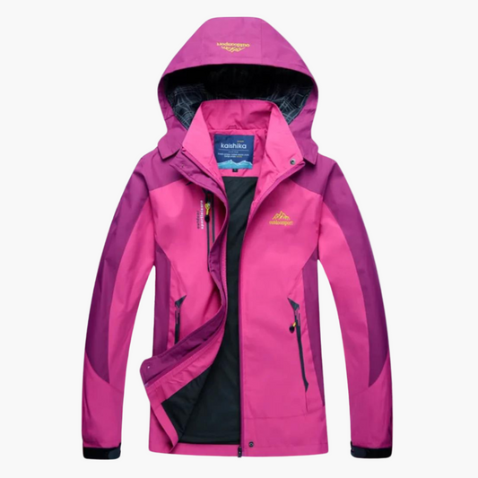 Women's Outdoor Waterproof Windbreaker Jacket – Lightweight Hiking & Camping Shell
