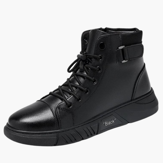 Men's High-Top Casual Fashion Sneakers with Rubber Sole for Everyday Comfort