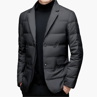 Men's Modern Padded Blazer Jacket for Formal and Casual Wear