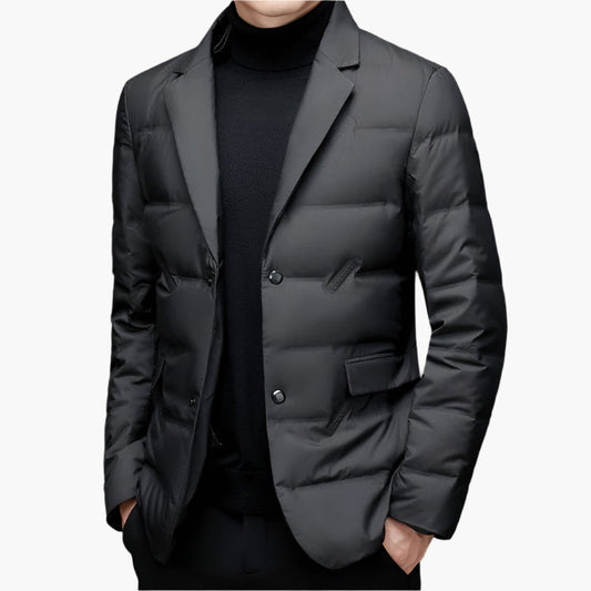 Men's Modern Padded Blazer Jacket for Formal and Casual Wear