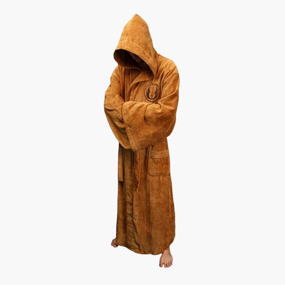 Men's Hooded Fleece Bathrobe Star Wars Inspired Cosplay Loungewear