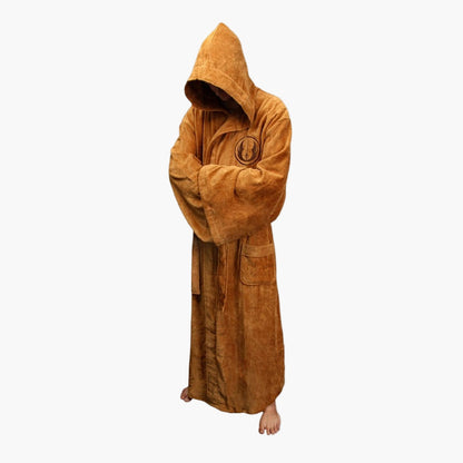 Men's Hooded Fleece Bathrobe Star Wars Inspired Cosplay Loungewear