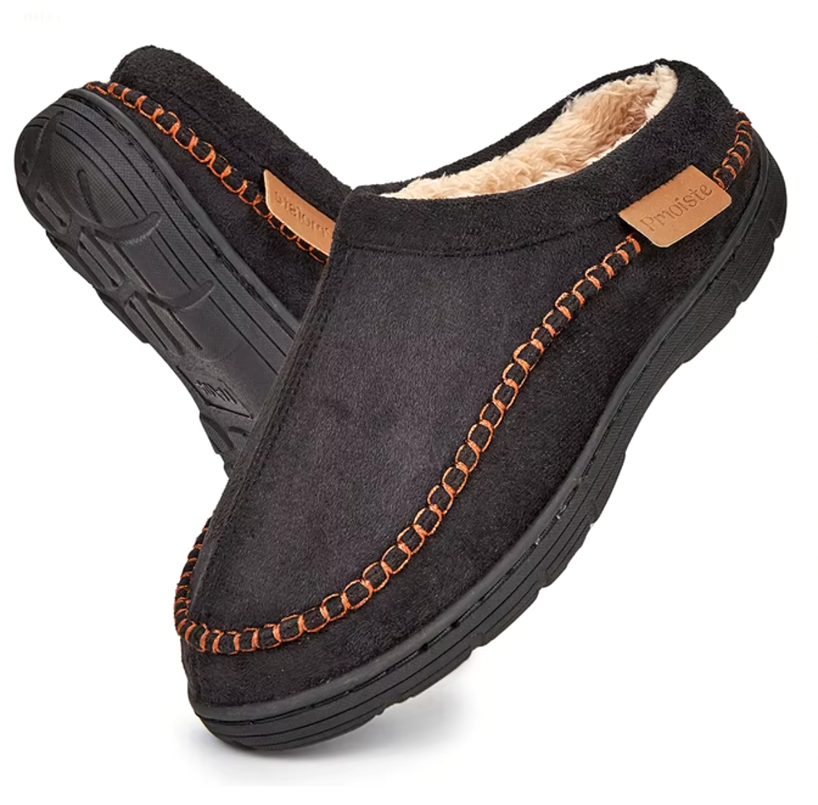 Men's Sheepskin Slipper Boots – Cozy Indoor Outdoor Memory Foam House Shoes
