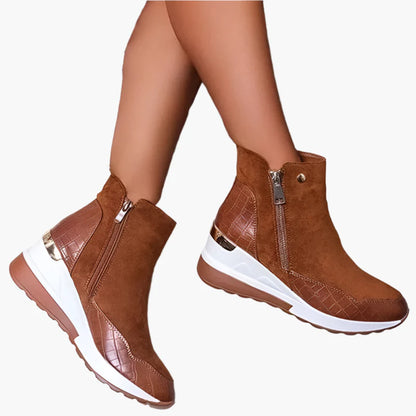 Women's Orthopaedic Winter Wedge Boots - Fashion Comfort Walking Sneakers