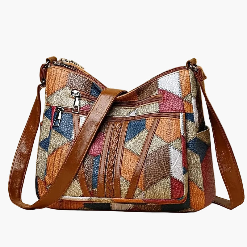 Women's Bohemian Patchwork Shoulder Bag – Artistic Everyday Crossbody Purse