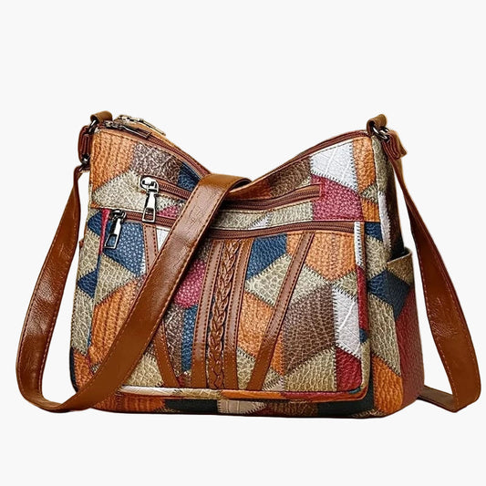 Women's Bohemian Patchwork Shoulder Bag – Artistic Everyday Crossbody Purse
