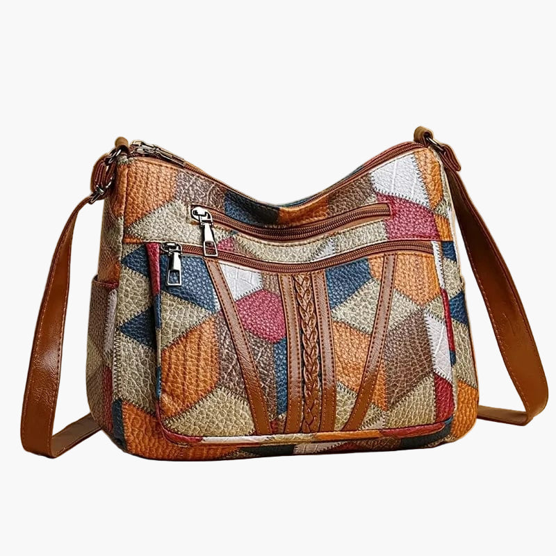 Women's Bohemian Patchwork Shoulder Bag – Artistic Everyday Crossbody Purse