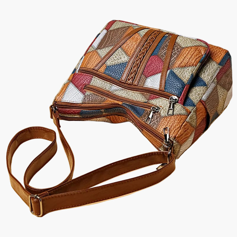 Women's Bohemian Patchwork Shoulder Bag – Artistic Everyday Crossbody Purse