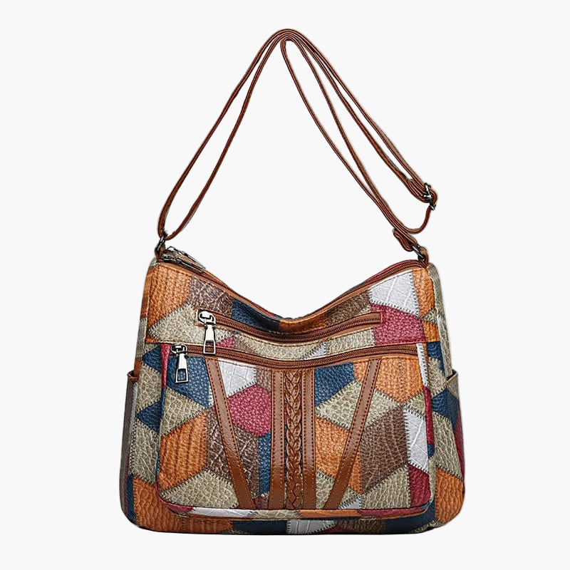 Women's Bohemian Patchwork Shoulder Bag – Artistic Everyday Crossbody Purse