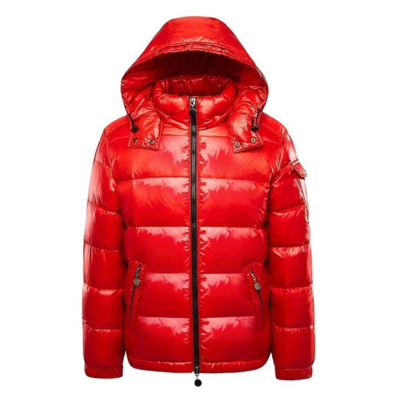 Men's Winter Puffer Jacket – Lightweight Insulated Hooded Coat for Cold Weather