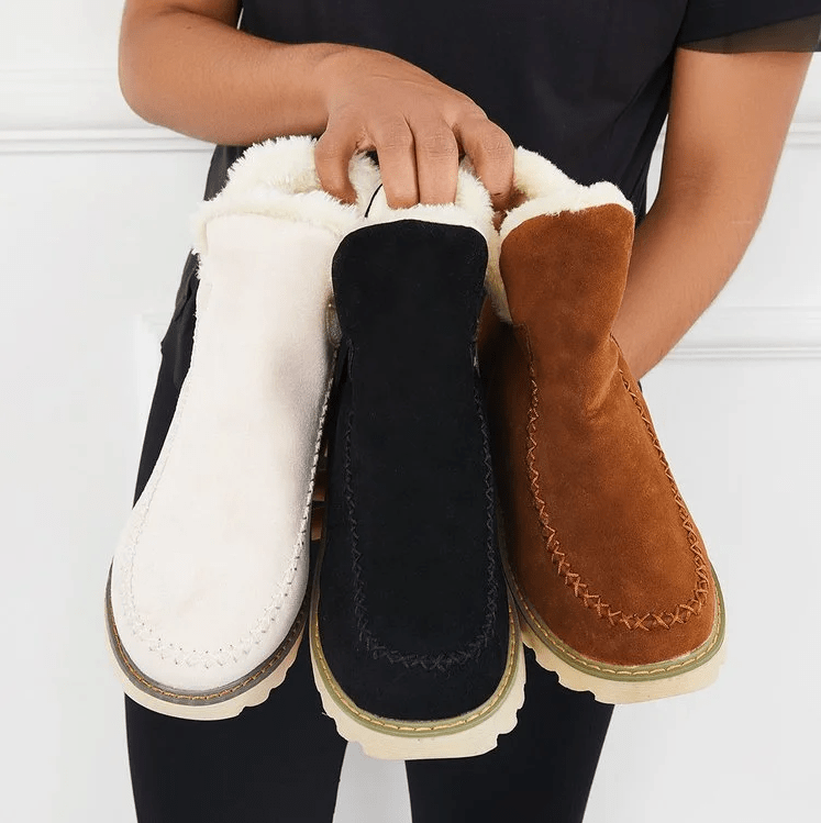 Women's Winter Snow Boots with Cozy Lining and Non-Slip Sole - Fashionable Comfort for Cold Weather