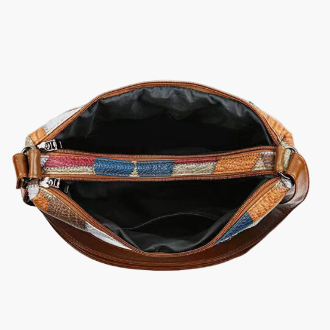 Women's Bohemian Patchwork Shoulder Bag – Artistic Everyday Crossbody Purse