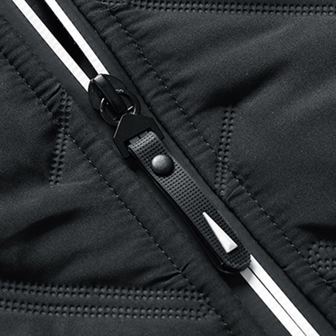 Men's Quilted Winter Bomber Jacket – Elegant Warm Zip-Up Outerwear for Cold Weather