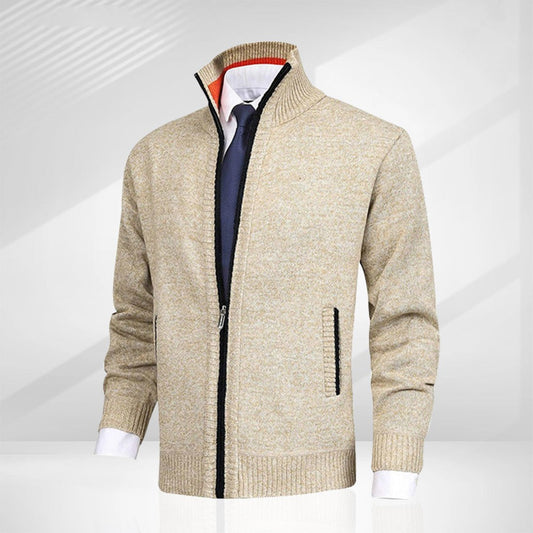 Men's Modern Zip-Up Cardigan for Daily Style and Comfort