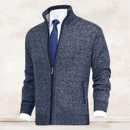 Men's Modern Zip-Up Cardigan for Daily Style and Comfort