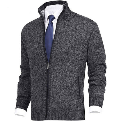 Men's Modern Zip-Up Cardigan for Daily Style and Comfort