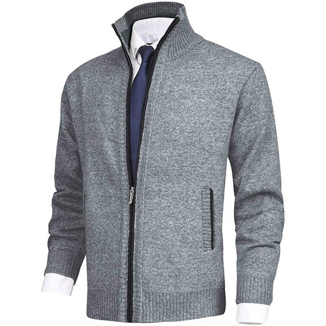 Men's Modern Zip-Up Cardigan for Daily Style and Comfort