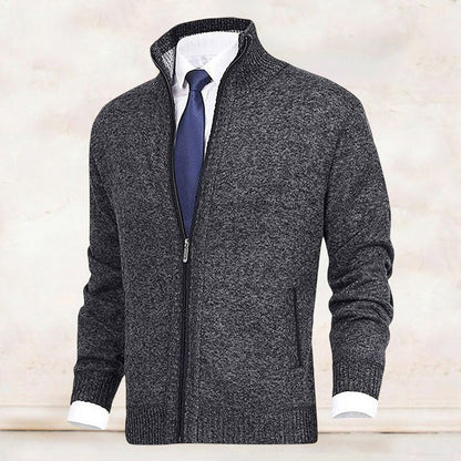 Men's Modern Zip-Up Cardigan for Daily Style and Comfort