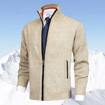 Men's Modern Zip-Up Cardigan for Daily Style and Comfort