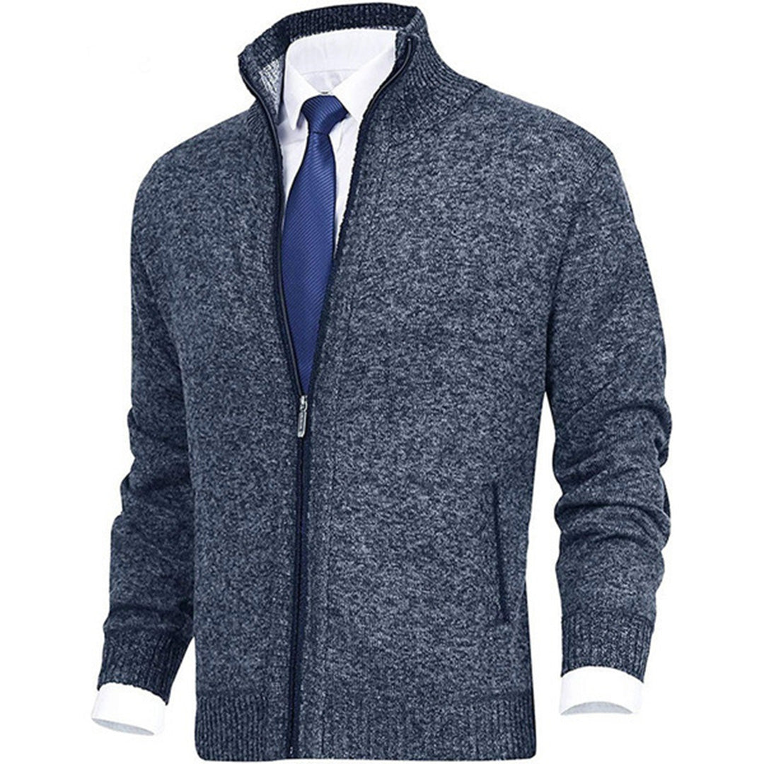 Men's Modern Zip-Up Cardigan for Daily Style and Comfort