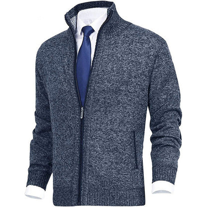 Men's Modern Zip-Up Cardigan for Daily Style and Comfort