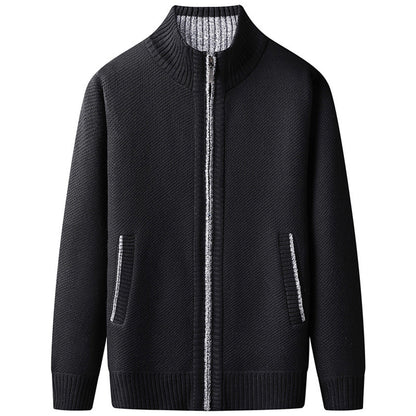 Men's Modern Zip-Up Cardigan for Daily Style and Comfort