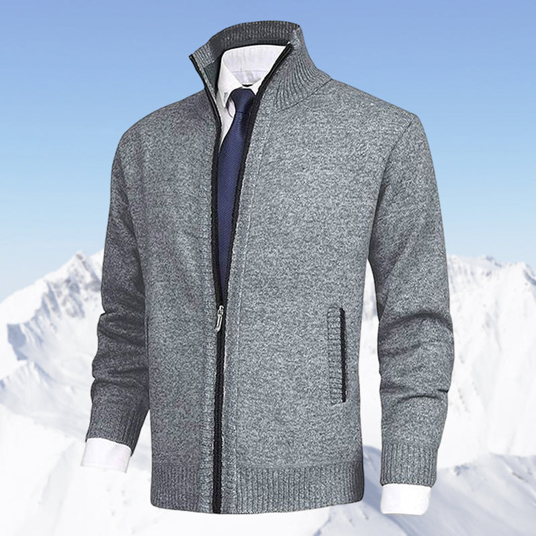 Men's Modern Zip-Up Cardigan for Daily Style and Comfort