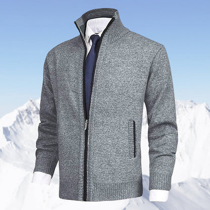 Men's Modern Zip-Up Cardigan for Daily Style and Comfort
